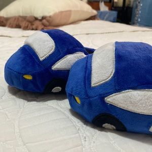 Toddler Blue Cars Pajama Slippers (Gymboree/Children’s Place)